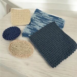 100% Cotton Handmade Washcloths & Face Scrubbies